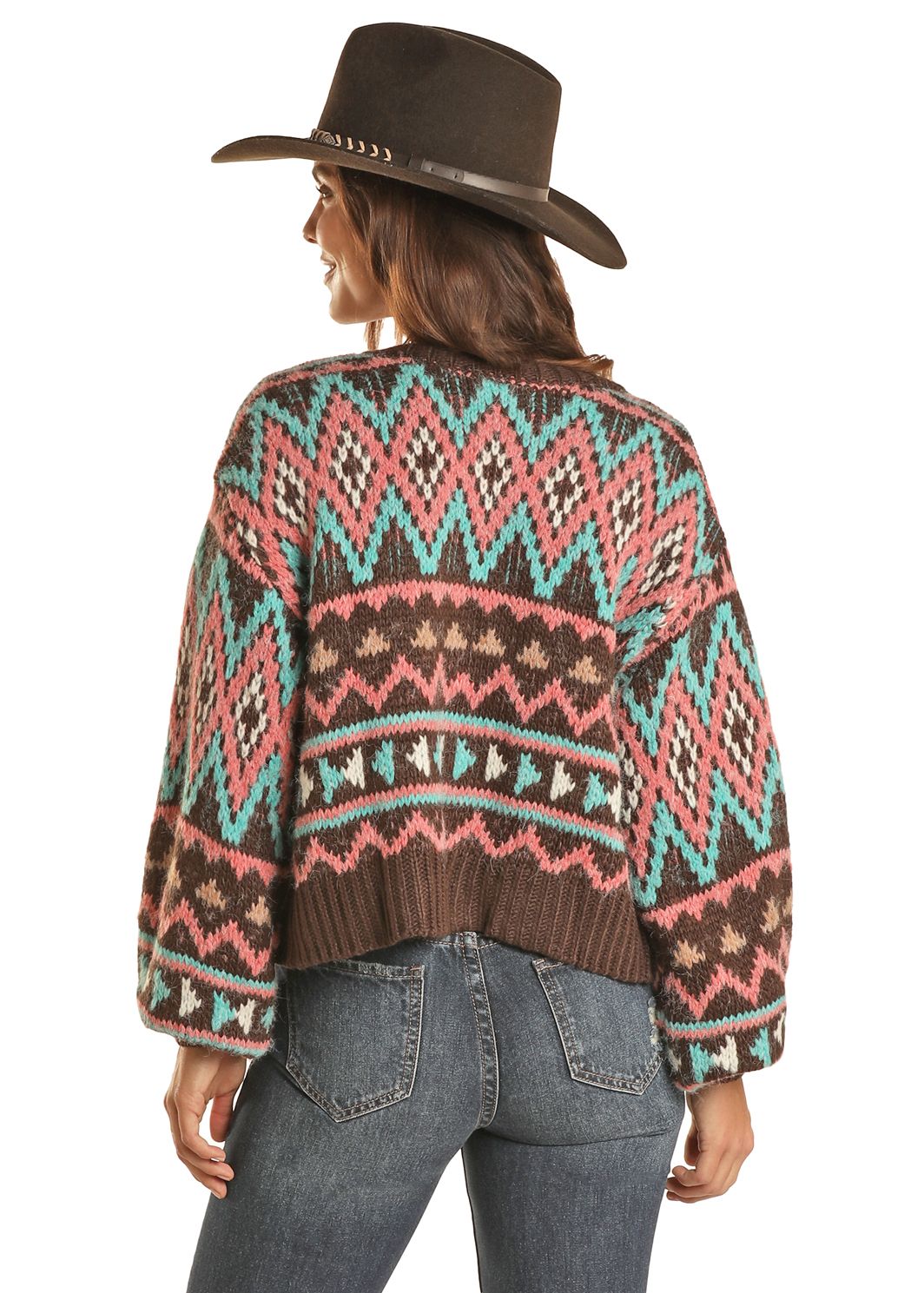 Rock and Roll Aztec Cardigan - (BW95T02023)