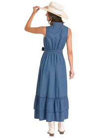 Rock & Roll Denim Midi Dress