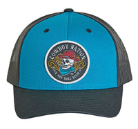 Rock & Roll Denim Co Cap - Teal & Black