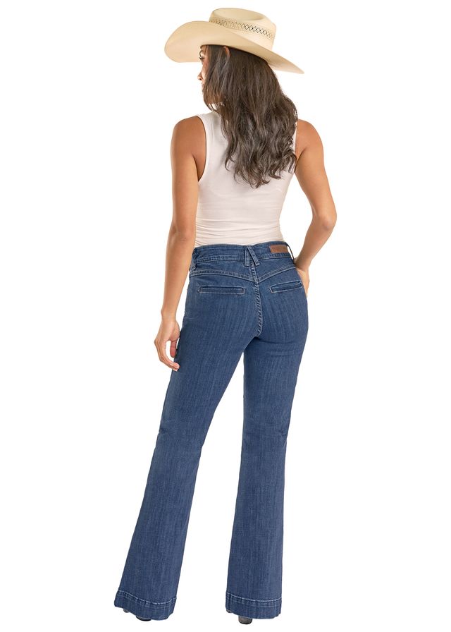Rock & Roll Cowgirl Jeans - BW5HD09092 - Signature Yoke High Rise Trouser