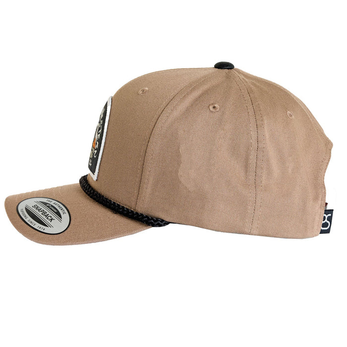 Rock & Roll Panhandle Slim Cap - Tan/Black Rope