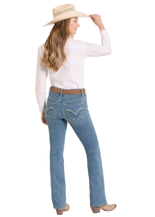 Rock & Roll Cowgirl Jeans - BW4RD08486 - Mid Rise Riding Fit