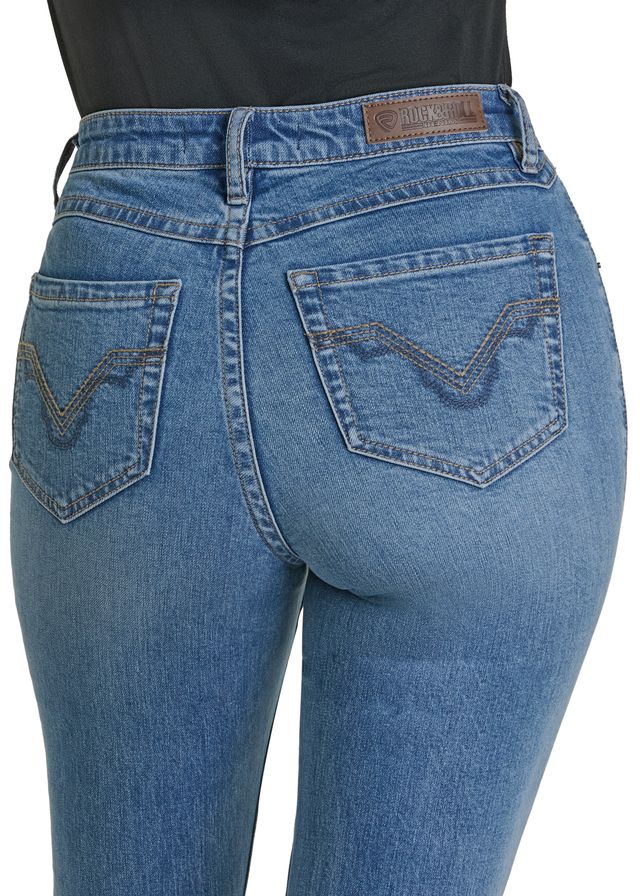 Rock & Roll Cowgirl Jeans - BW4HD07895 - Signature Detail High Rise Bootcut