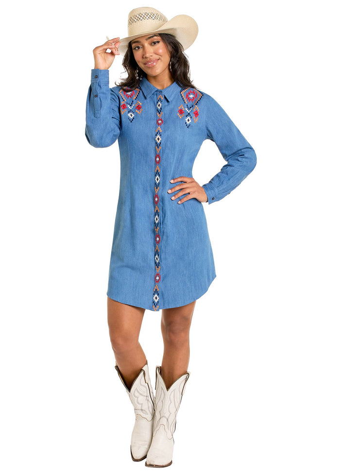 Rock & Roll Mini Shirt Dress (LWD2R06645)