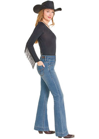 Rock & Roll Cowgirl Jeans - BW5HD07845 - Double Waistband High Rise Trouser