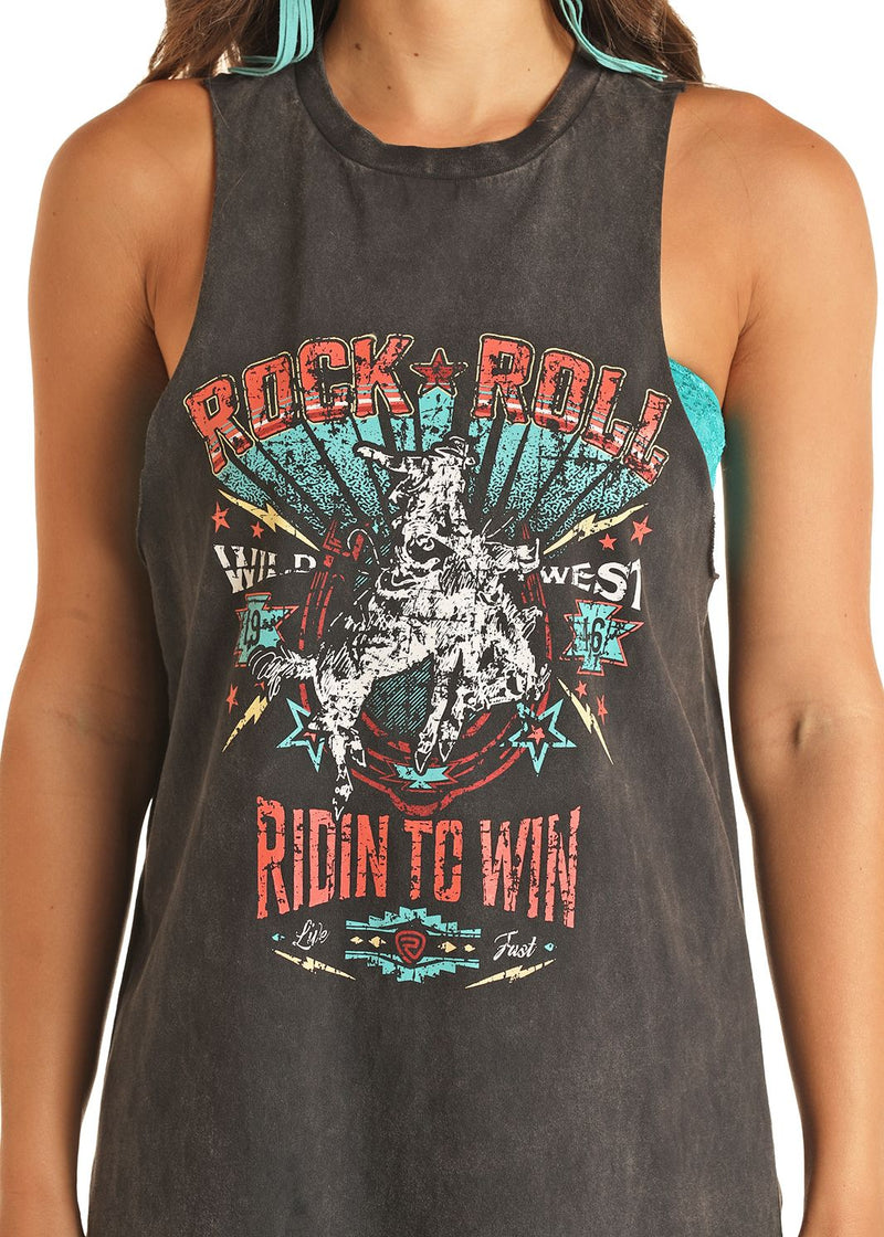 Rock & Roll Graphic Tank Dress (RRWRD0R17T)