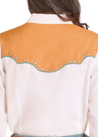 Rock and Roll - Floral Embroidery Long Sleeved Snap (LWN2S08857)