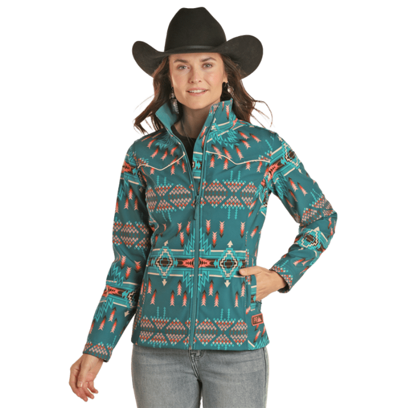 Powder River Outfitters Jacket - Aztec Softshell (DW92C01513)