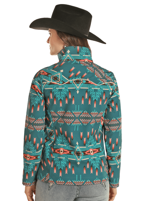 Powder River Outfitters Jacket - Aztec Softshell (DW92C01513)