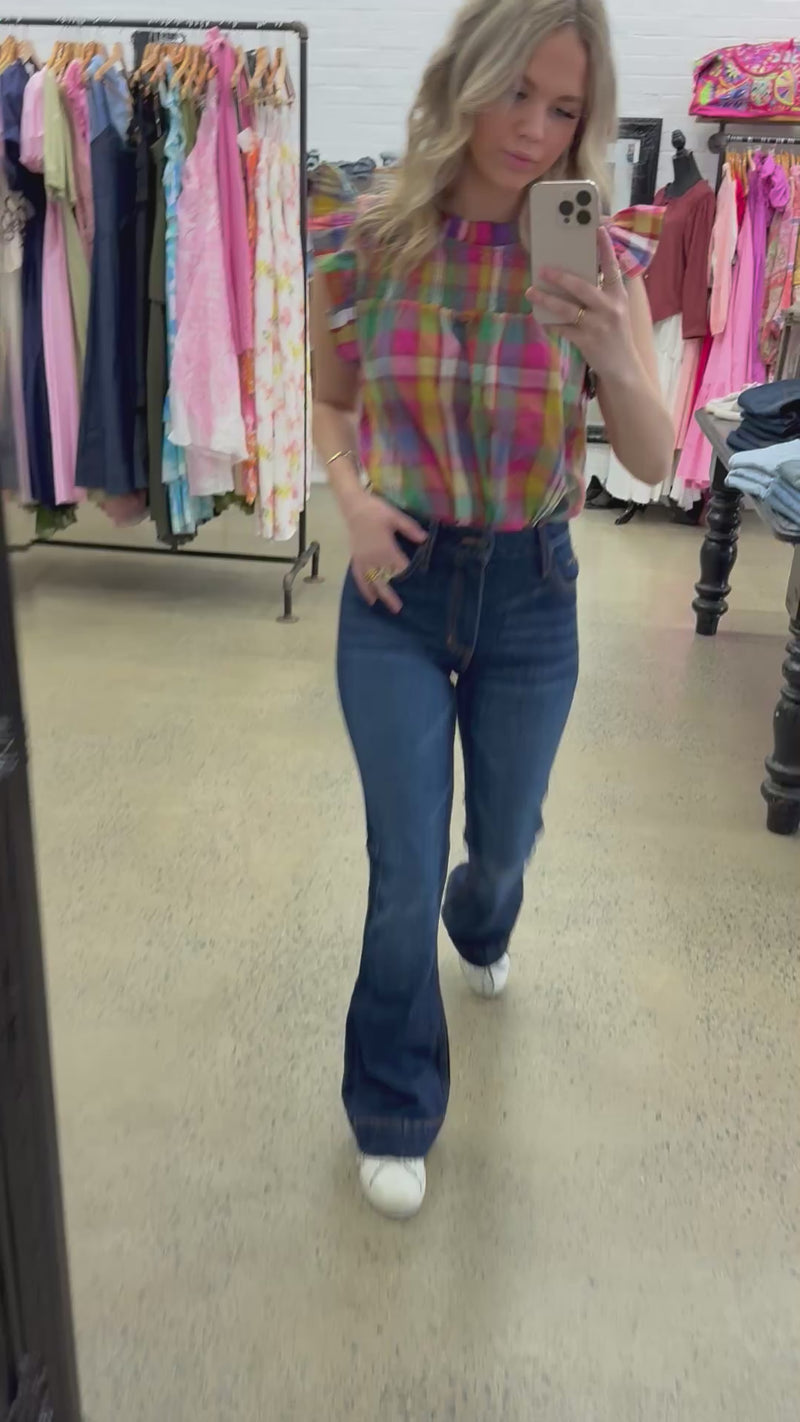 Gwen Top - Vintage Plaid