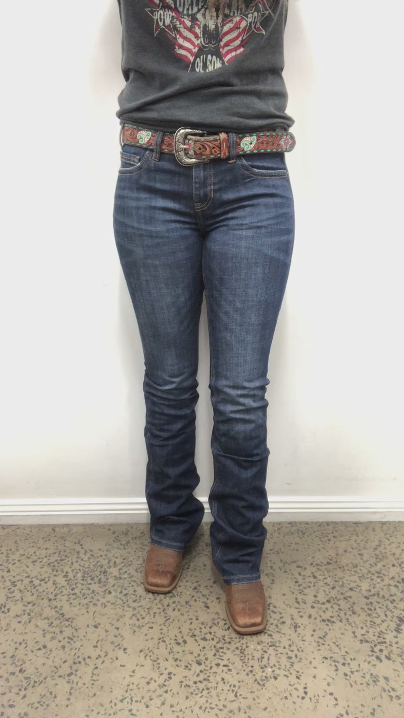 Rock & Roll Cowgirl Jeans - BW4RD04776 - Mid Rise Riding Fit