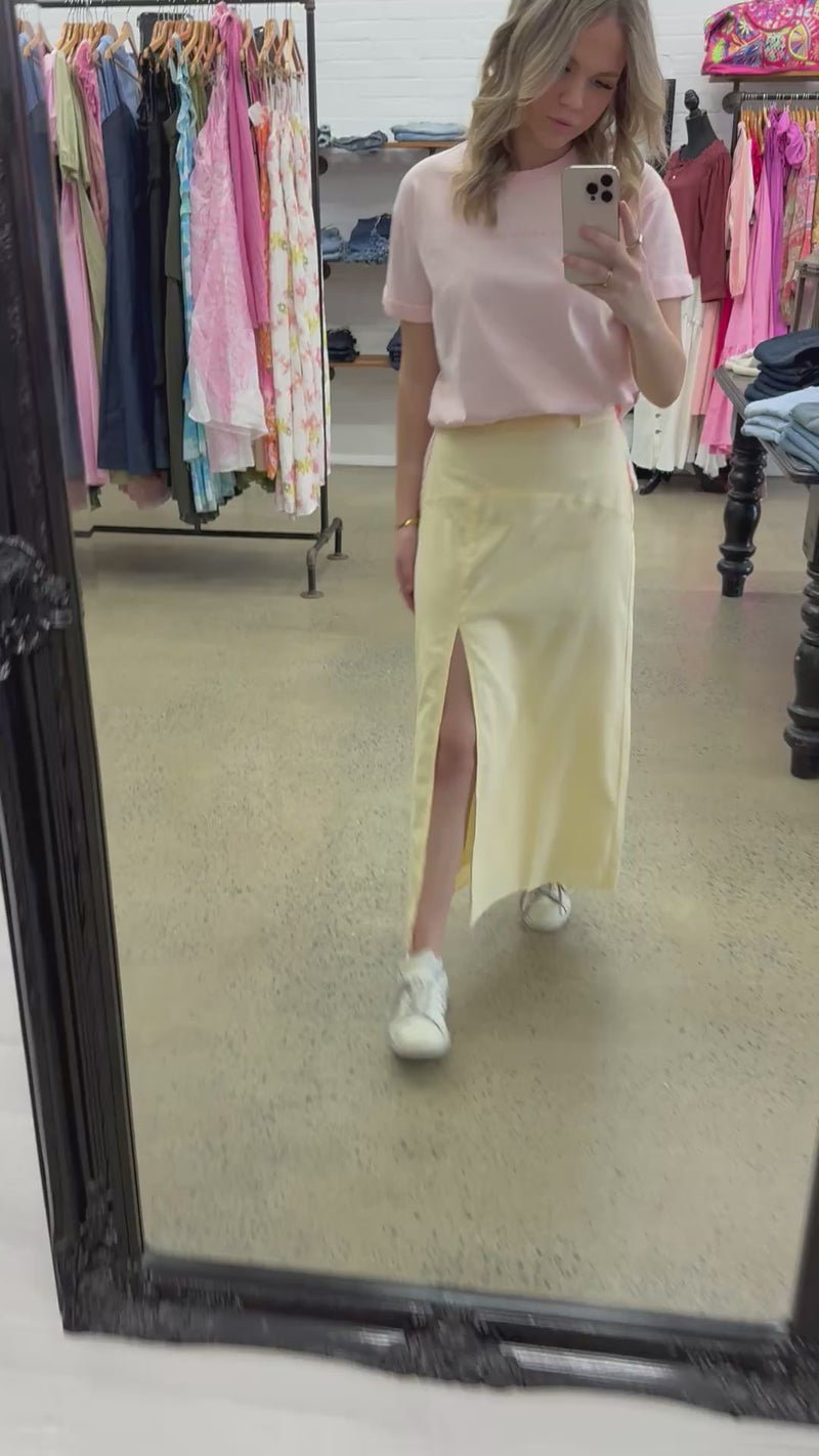 Alessa Skirt - Butter Yellow