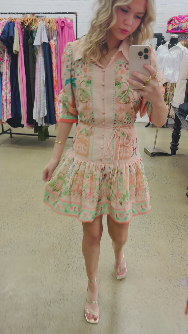 Elliana Dress - Tropical Print