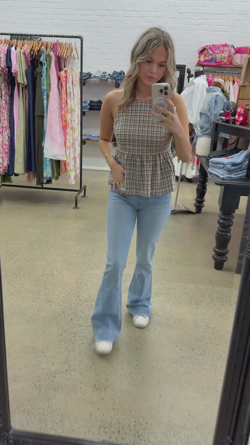 Baylor Top - Check Print