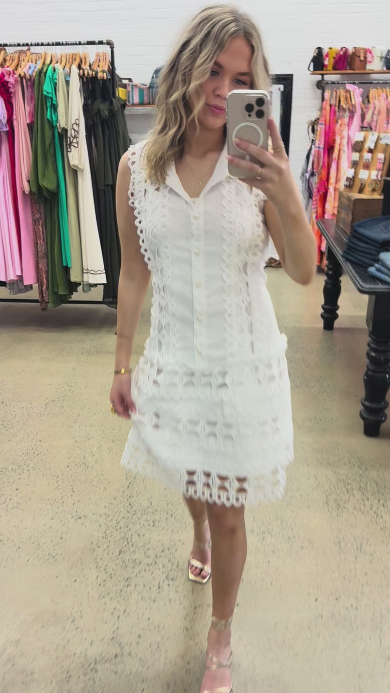 Gail Dress - White