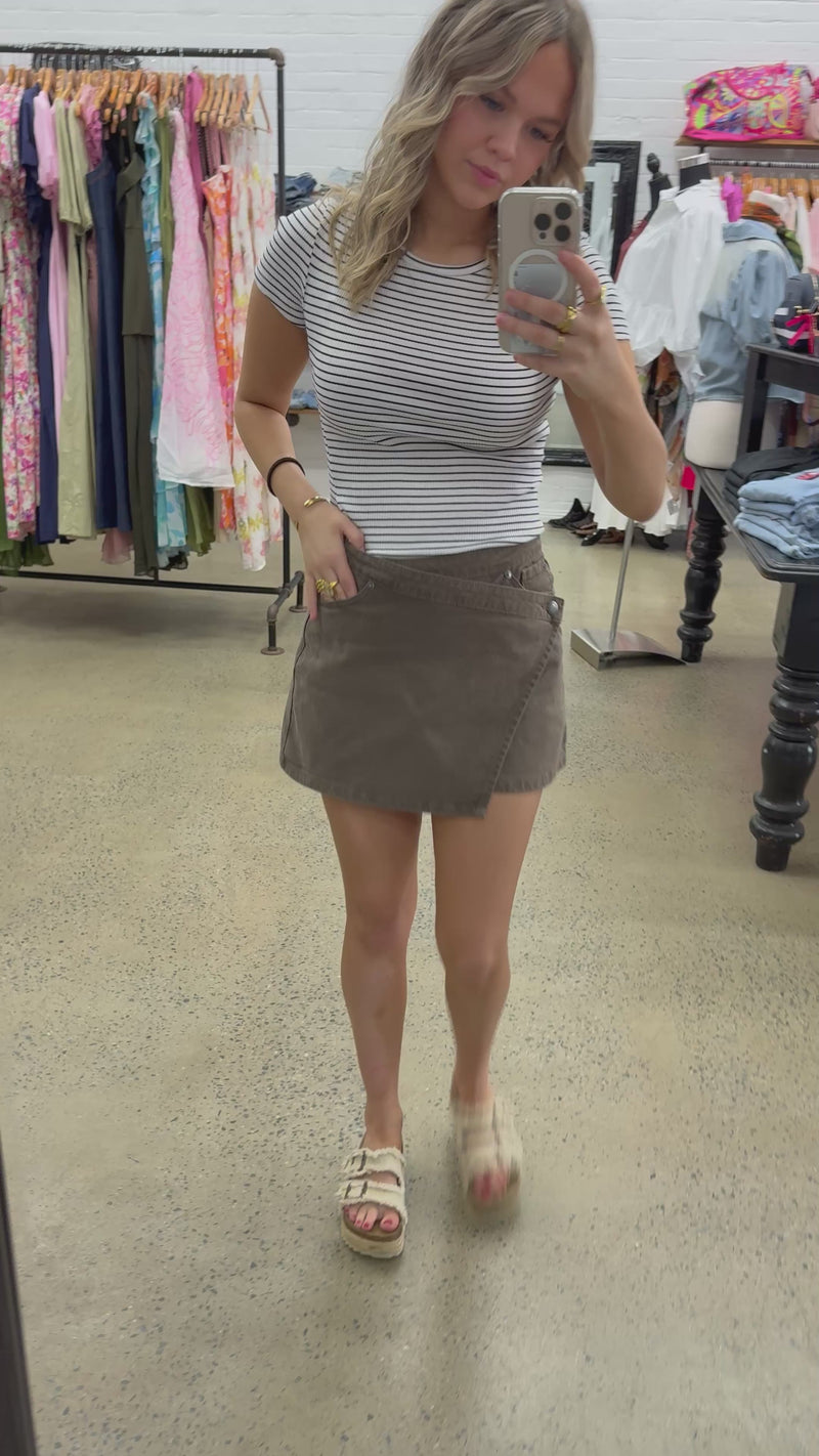 Lenni Mini Skort - Cocoa
