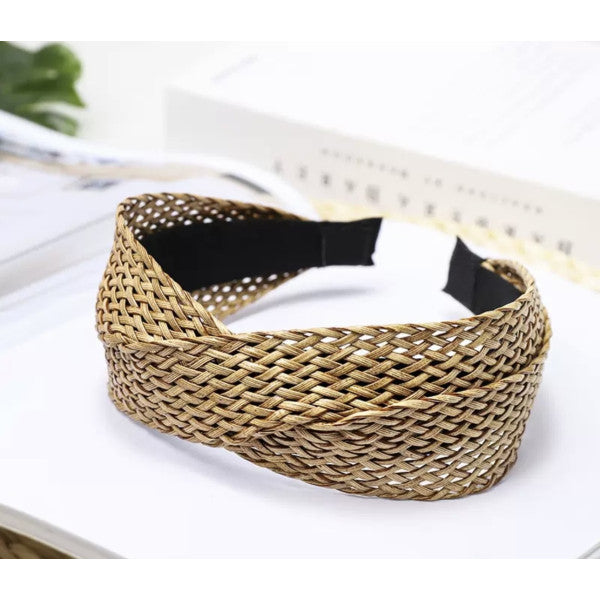 Rattan Headband - Tan