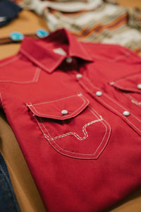 Kimes Ranch Long Sleeved Shirt - Skeeter (Red)
