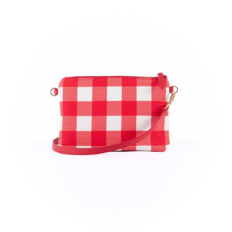 Liv & Milly - Small Capri Red & White Gingham Crossbody