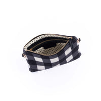 Liv & Milly - Small Capri Black & White Gingham Crossbody