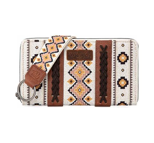 Wrangler Wallet - Coffee Aztec