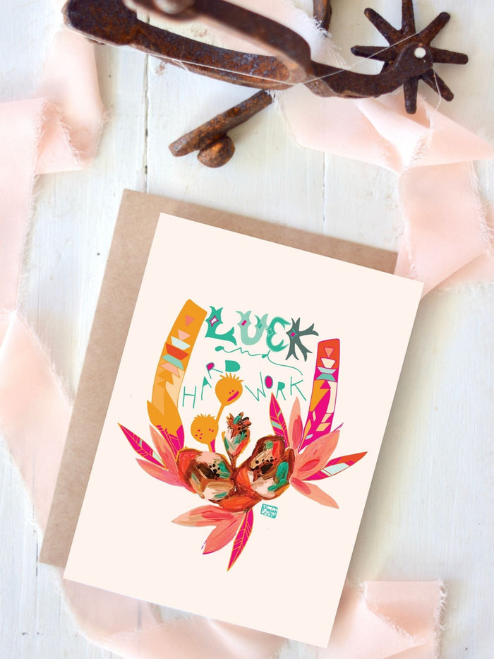Greeting Card - Luck and Hard Work