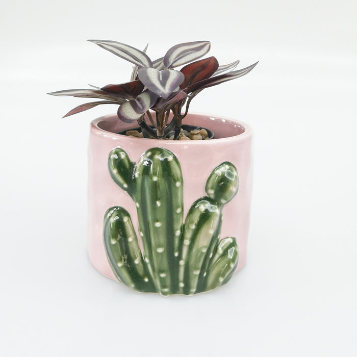 Planter - Pink Cactus