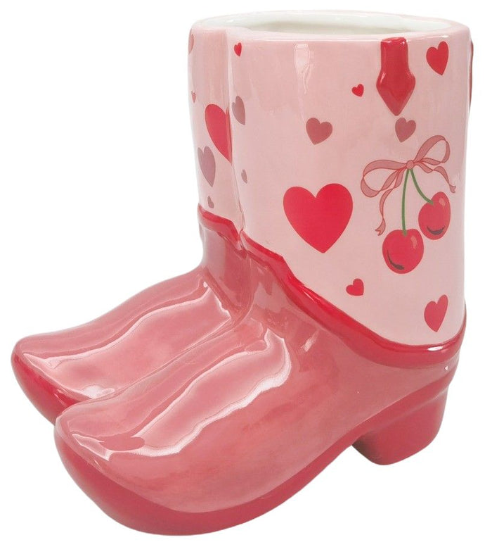 Planter - Cherry Cowboy Boots