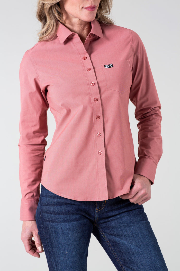 Kimes Ranch Long Sleeved Shirt - Linville Red