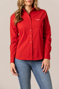 Kimes Ranch Long Sleeved Shirt - KR Team (Red)
