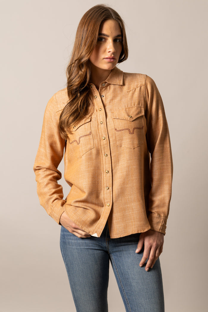Kimes Ranch Long Sleeved Shirt - Lacy (Tabacco)