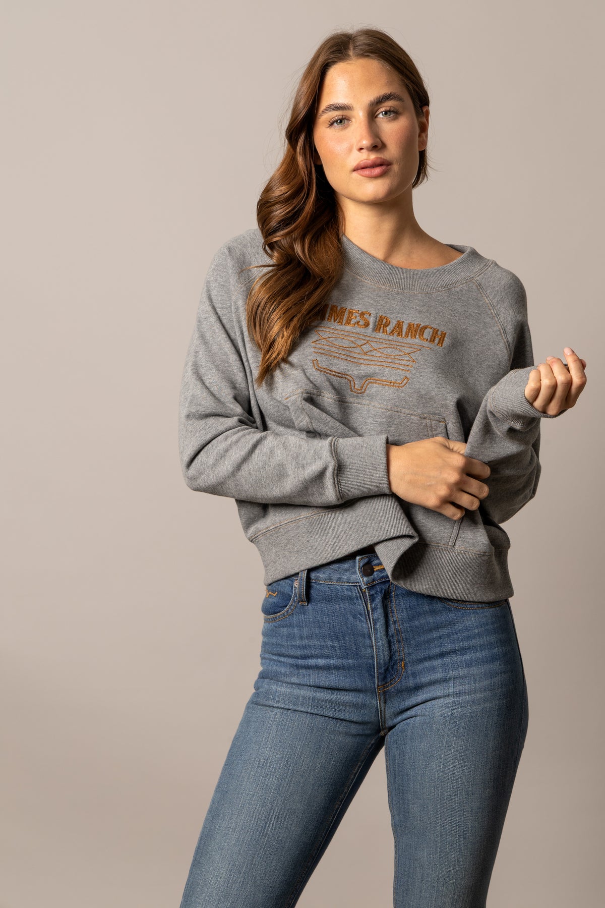 Kimes Ranch Pullover - Lexie (Grey Heather)