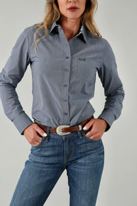 Kimes Ranch Long Sleeved Shirt - Linville Solid Navy