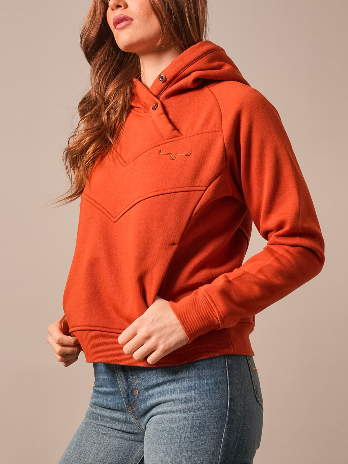 Kimes Ranch Hoodie - Ella (Burnt Red)