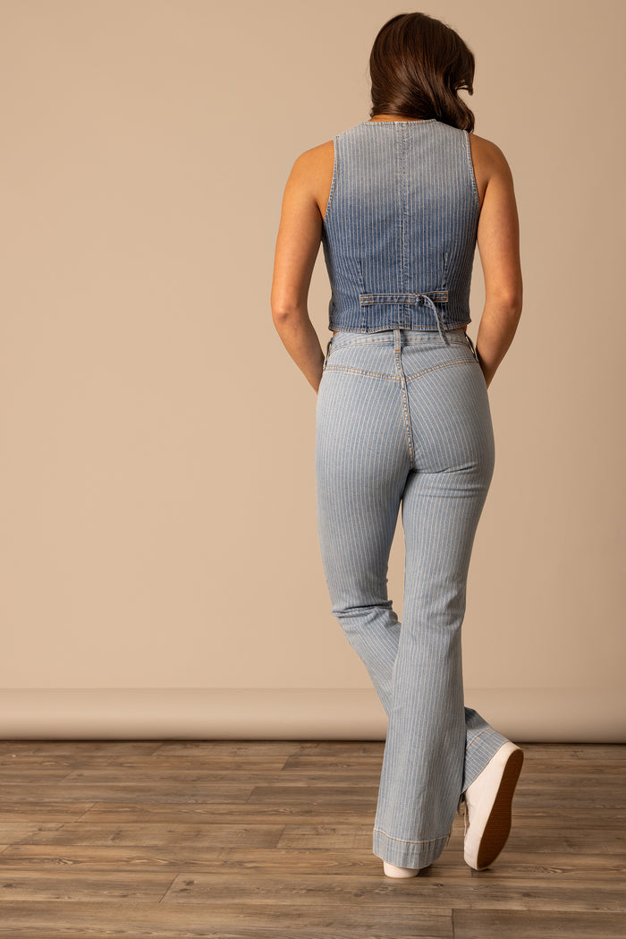 Kimes Ranch Jeans - Crystal Light Wash Stripe