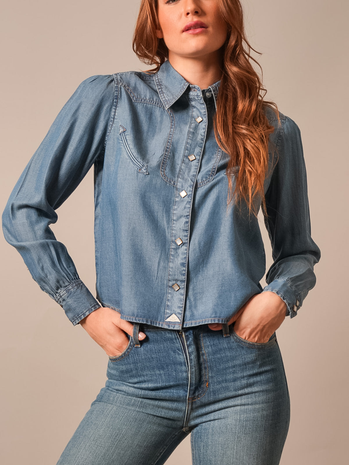 Kimes Ranch Long Sleeved Shirt - Cece (Indigo)