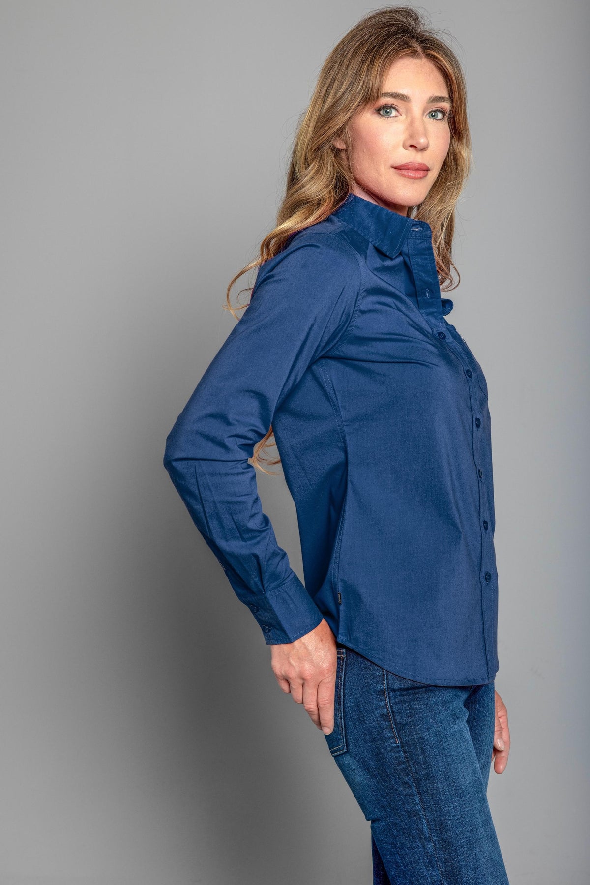 Kimes Ranch Long Sleeved Shirt - KR Team Navy