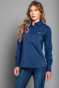 Kimes Ranch Long Sleeved Shirt - KR Team Navy