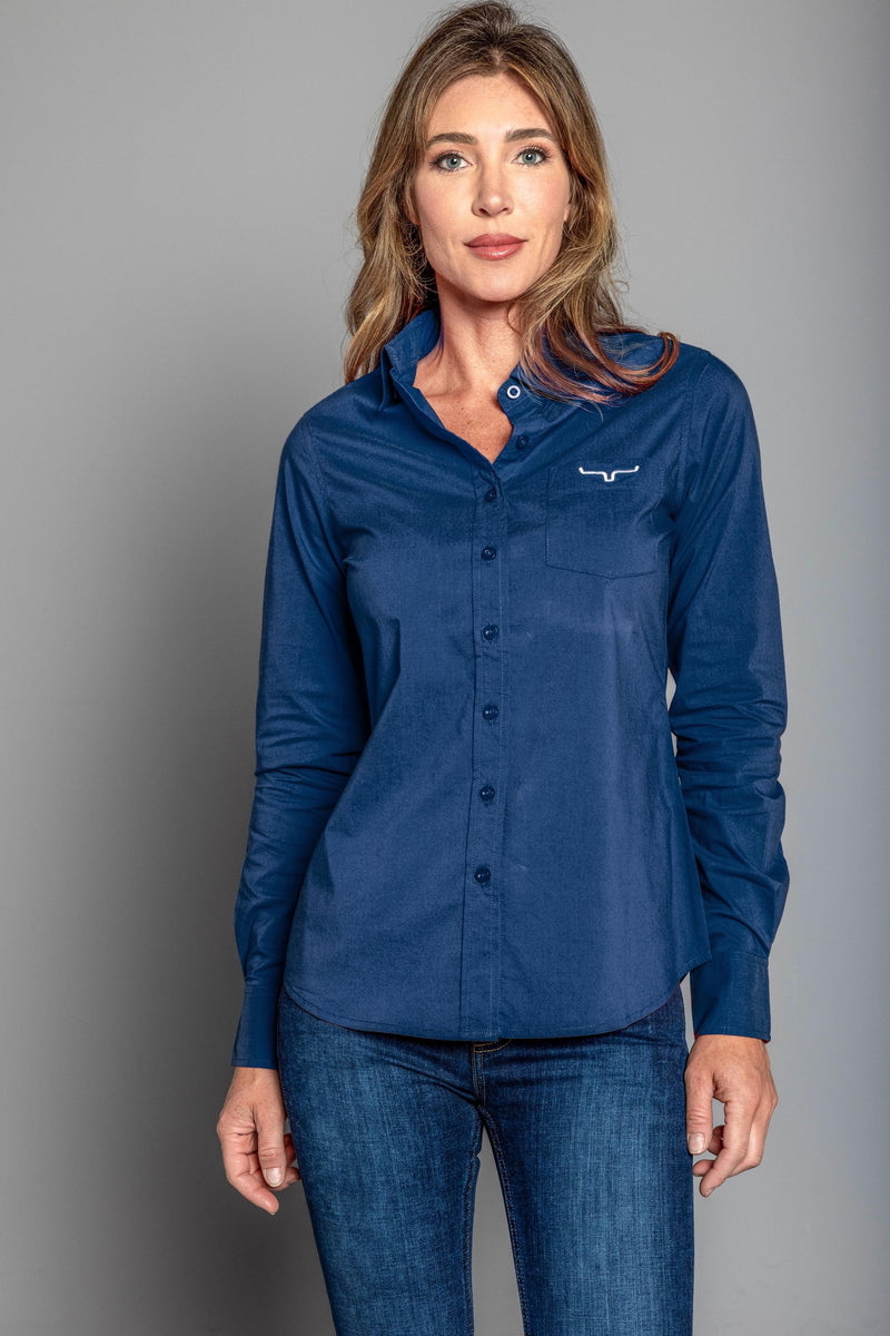 Kimes Ranch Long Sleeved Shirt - KR Team Navy