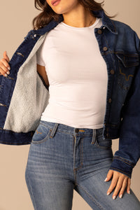 Kimes Ranch Leela Sherpa Jacket - Dark Indigo