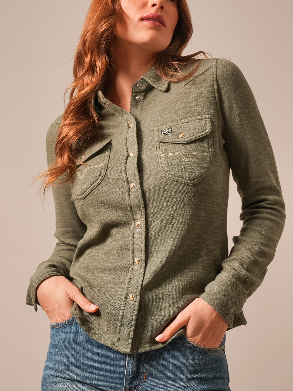 Kimes Ranch Long Sleeved Shirt - Rora (Moss)