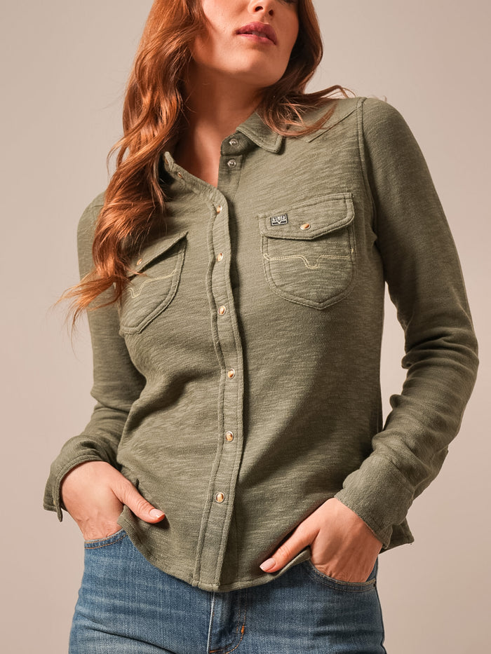 Kimes Ranch Long Sleeved Shirt - Rora (Moss)