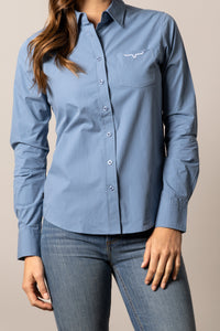 Kimes Ranch Long Sleeved Shirt - KR Team (Carbon Blue)