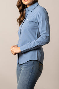 Kimes Ranch Long Sleeved Shirt - KR Team (Carbon Blue)
