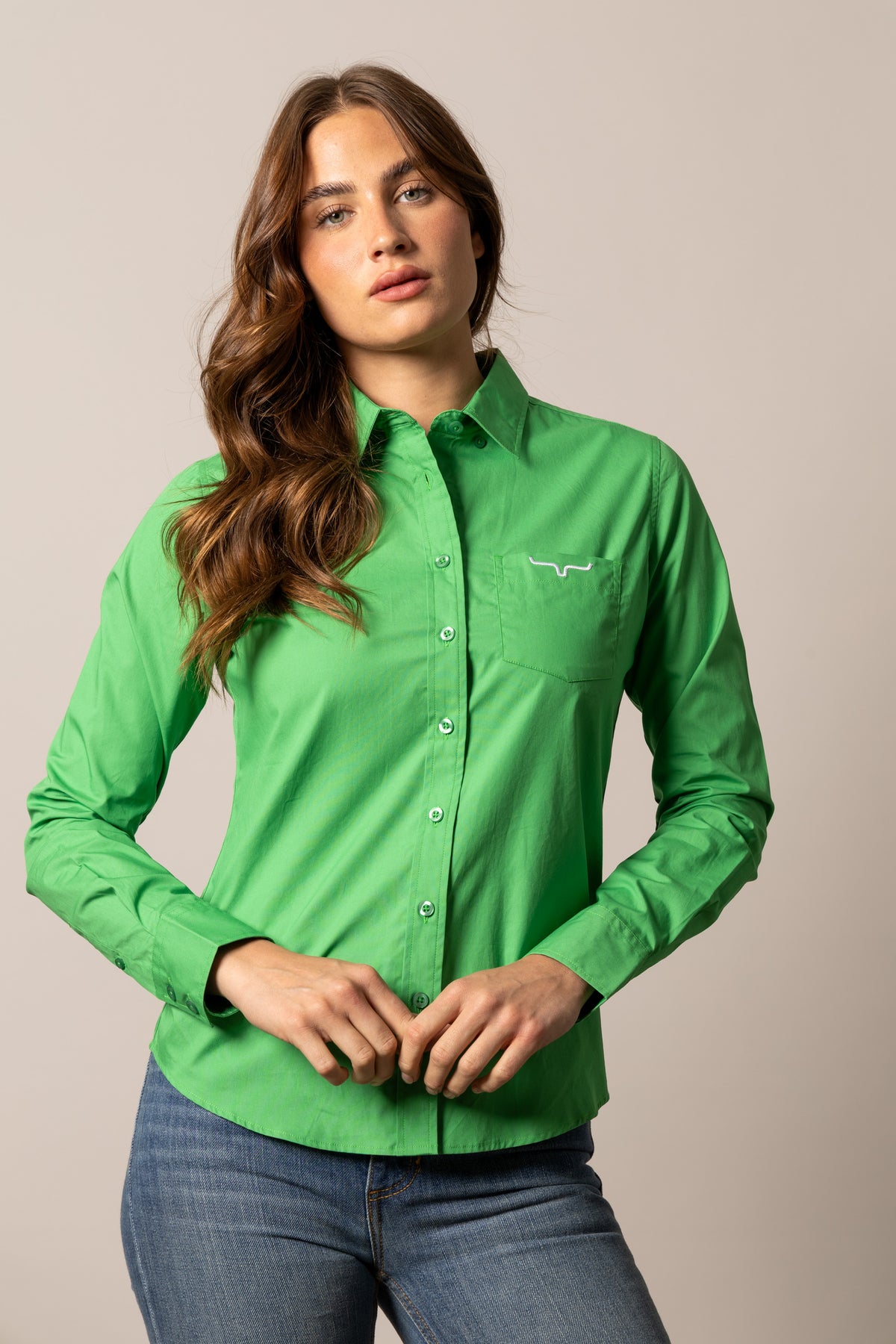 Kimes Ranch Long Sleeved Shirt - KR Team (Kelly Green)