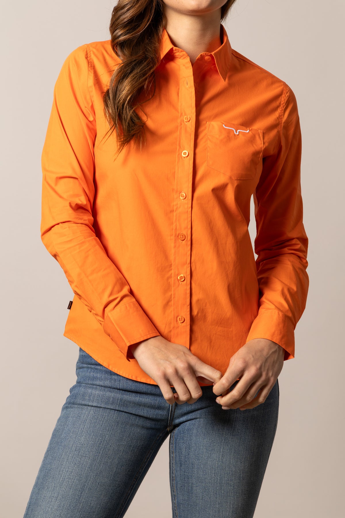 Kimes Ranch Long Sleeved Shirt - KR Team (Vintage Orange)
