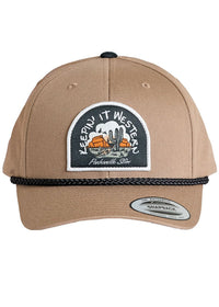 Rock & Roll Panhandle Slim Cap - Tan/Black Rope