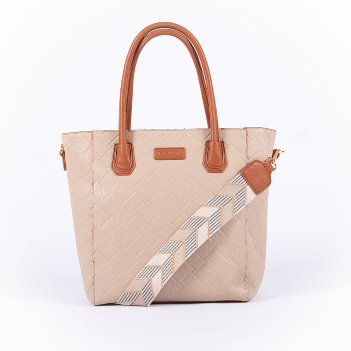 Liv & Milly - Victoria Handbag (Latte)