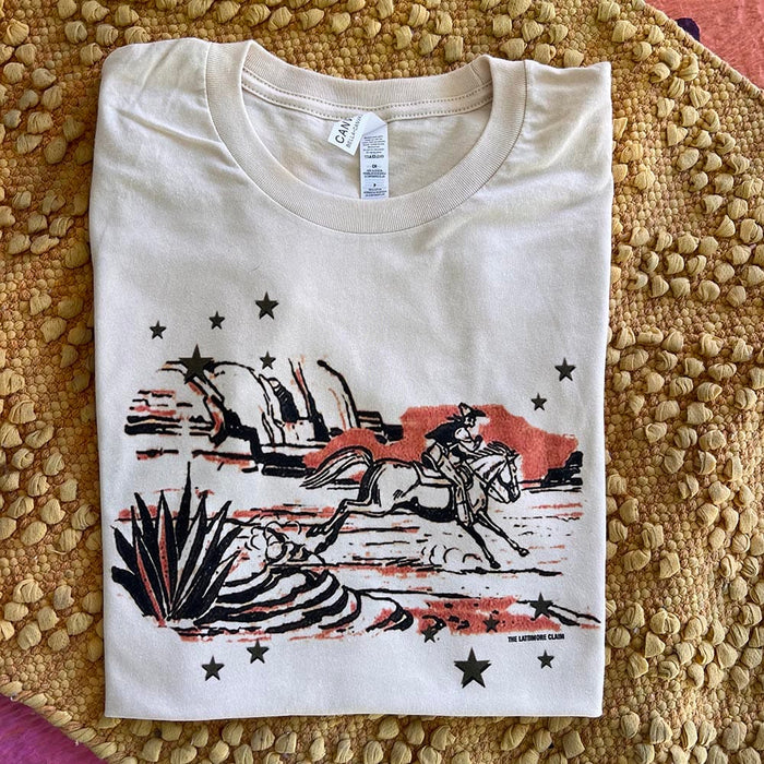 Desert Cowboy Tee - Cream