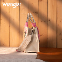 Wrangler Rope Crossbody Tote - Pink (WG206-8122SPK)